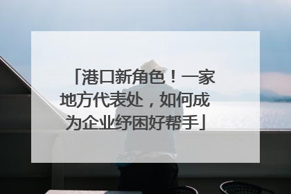 港口新角色！一家地方代表处，如何成为企业纾困好帮手